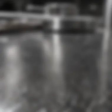 The Beauty of Stainless Steel Sparkling stainless steel surface