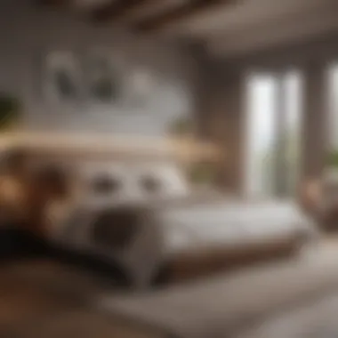 Cozy bedroom setup highlighting innovative design and sustainable materials
