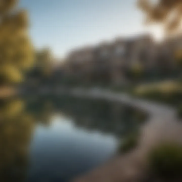 Scenic surroundings of Almaden Lake Apartments