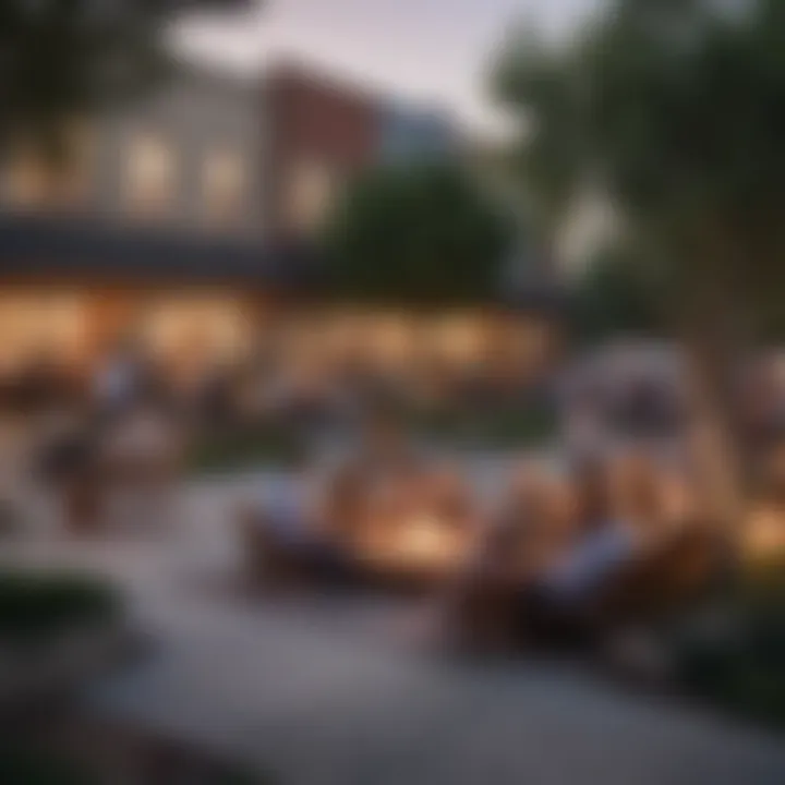 Community gathering in vibrant park, illustrating lifestyle in Bishop Arts