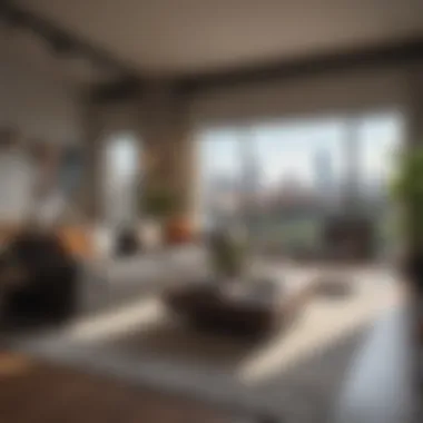 Stylish Apartment Interior in Bishop Arts District Stylish apartment interior highlighting modern design elements