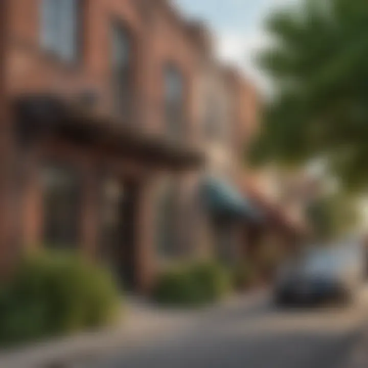 Charming street view of Bishop Arts District showcasing local architecture