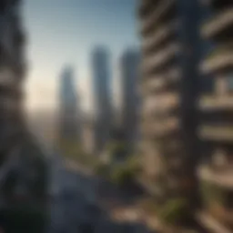 Dynamic urban skyline showcasing rapid real estate growth