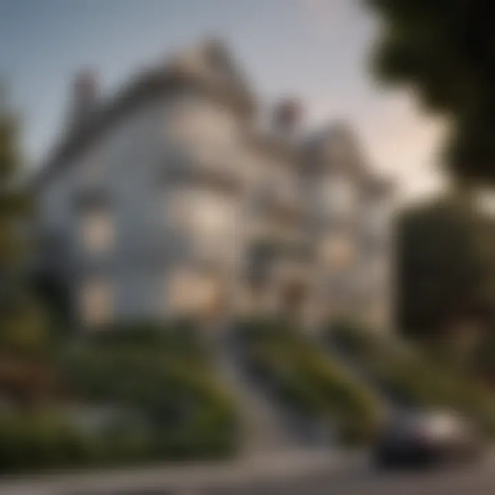 Stunning view of Pacific Heights showcasing elegant homes and lush greenery