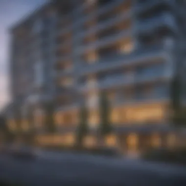Modern Apartment Complex in Atlanta Modern apartment complex in an upscale area of Atlanta.
