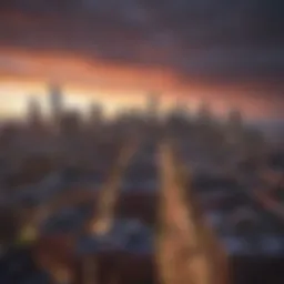 A stunning view of Belltown skyline showcasing modern architecture