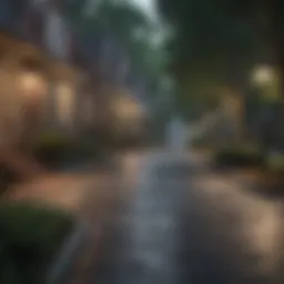 Charming residential street in Atlanta showcasing affordable homes