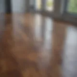 Spotless laminate floor showcasing reflective shine