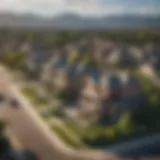 Scenic view of a charming suburban neighborhood near Denver