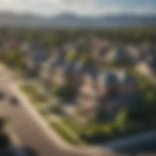 Scenic view of a charming suburban neighborhood near Denver