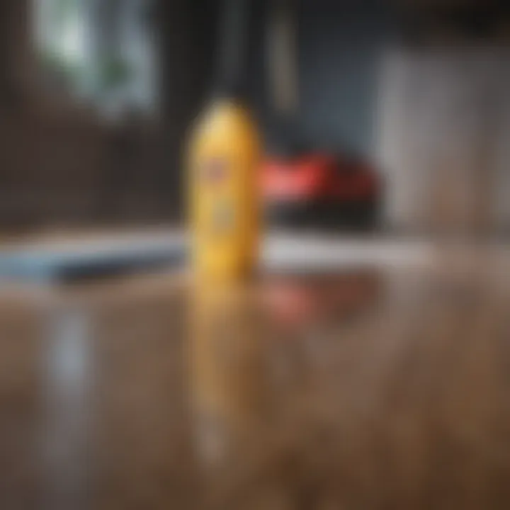 Various cleaning agents suitable for laminate floors
