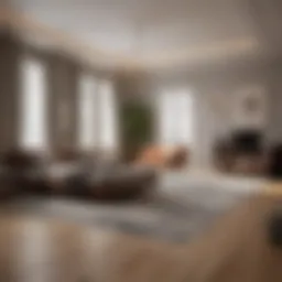 Measuring a room for flooring installation
