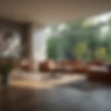Interior Design and Space Utilization An interior space showcasing design based on square footage
