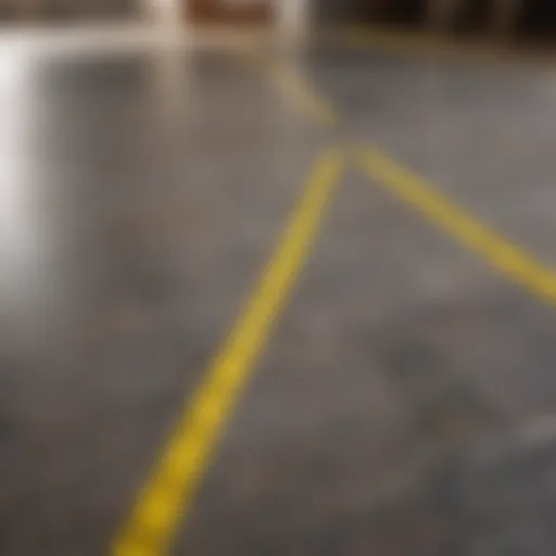 A tape measure laid out across a floor, indicating precise measurements.