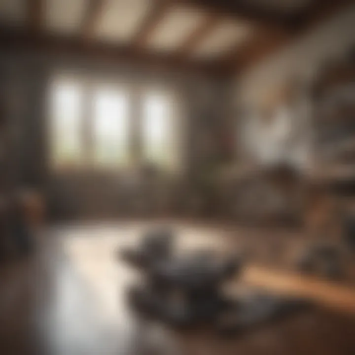 A visual guide depicting tools used for measuring square footage
