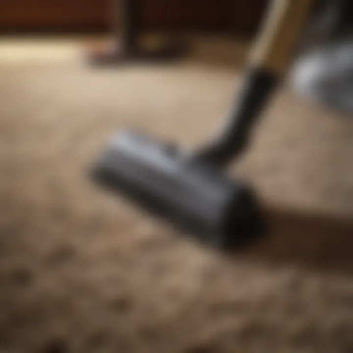 Essential cleaning tools for shag rug maintenance