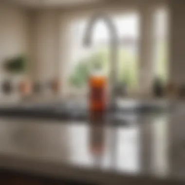 Effective Cleaning Solutions for Dishwashers Natural cleaning solutions displayed on a kitchen countertop