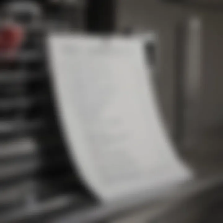 Maintenance checklist for kitchen appliances on a notepad