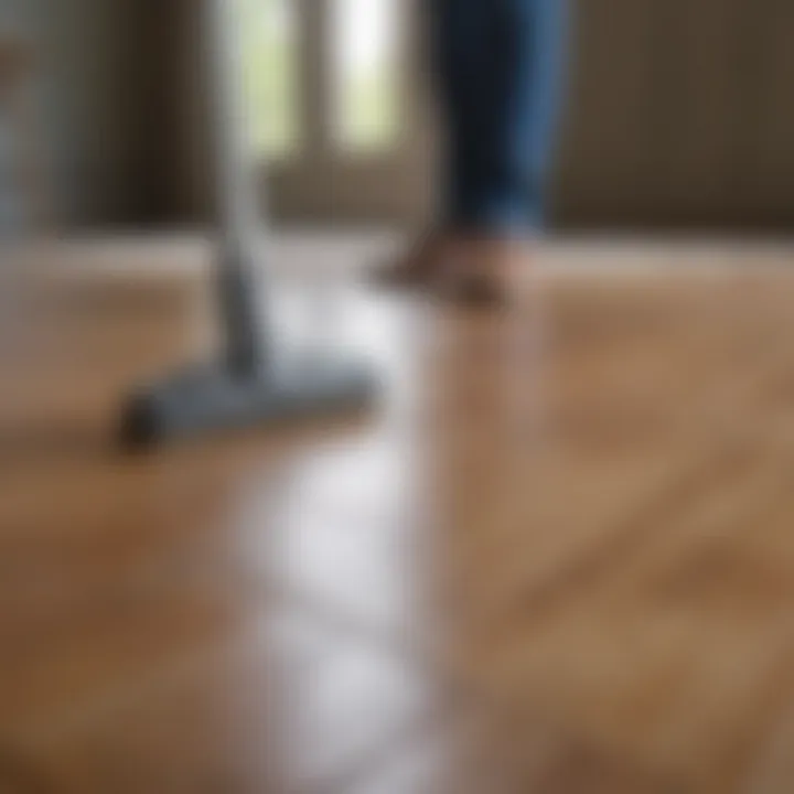 Routine maintenance techniques for laminate flooring