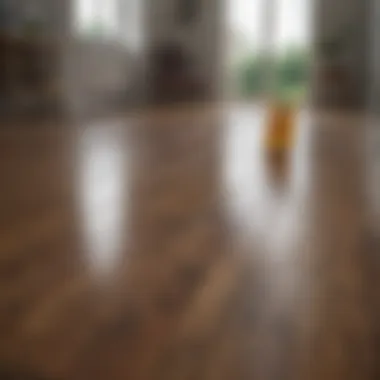 Appropriate cleaning solutions for laminate hardwood floors