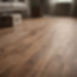 A pristine plank laminate floor gleaming under natural light