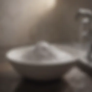 Baking soda in a decorative bowl