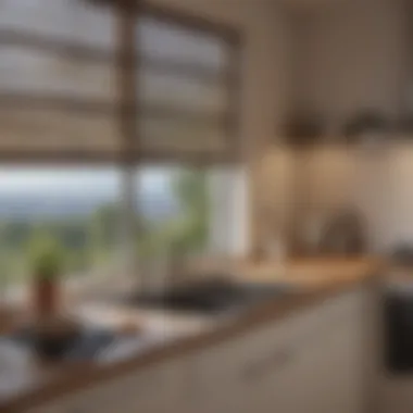 Before and After: Kitchen Blinds Cleaning Before and after comparison of kitchen blinds cleaning