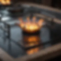 Spotless glass cooktop after cleaning