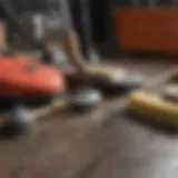 Array of essential cleaning tools for home maintenance