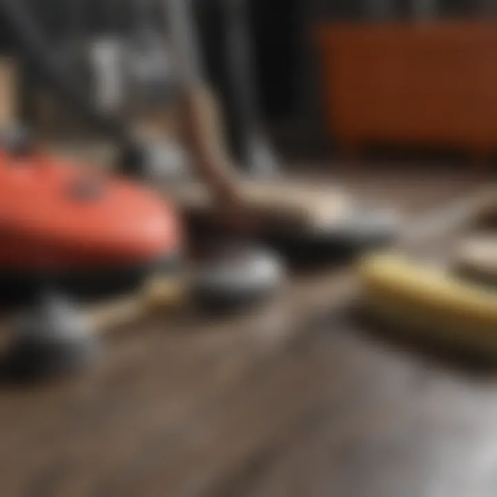 Array of essential cleaning tools for home maintenance