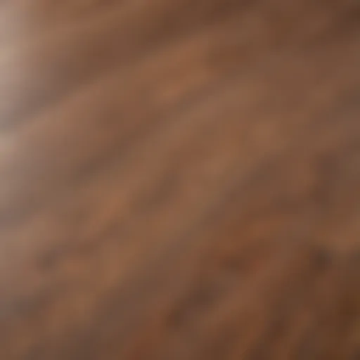 Close-up view of laminate floorboard texture showcasing wood grain