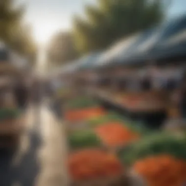 Local Farmers Market Experience Bustling farmers market showcasing local produce