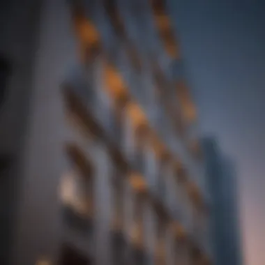 Architectural details of Museum Tower Dallas