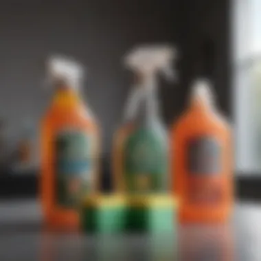 Essential Cleaning Supplies for an Efficient Schedule Organized cleaning supplies ready for use