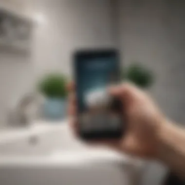 Integrating Phone Sanitization into Daily Life Person incorporating phone sanitization into daily routine