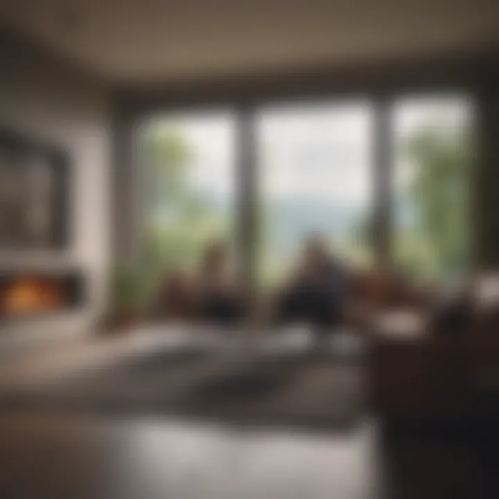 A couple discussing their future plans and goals regarding their property.