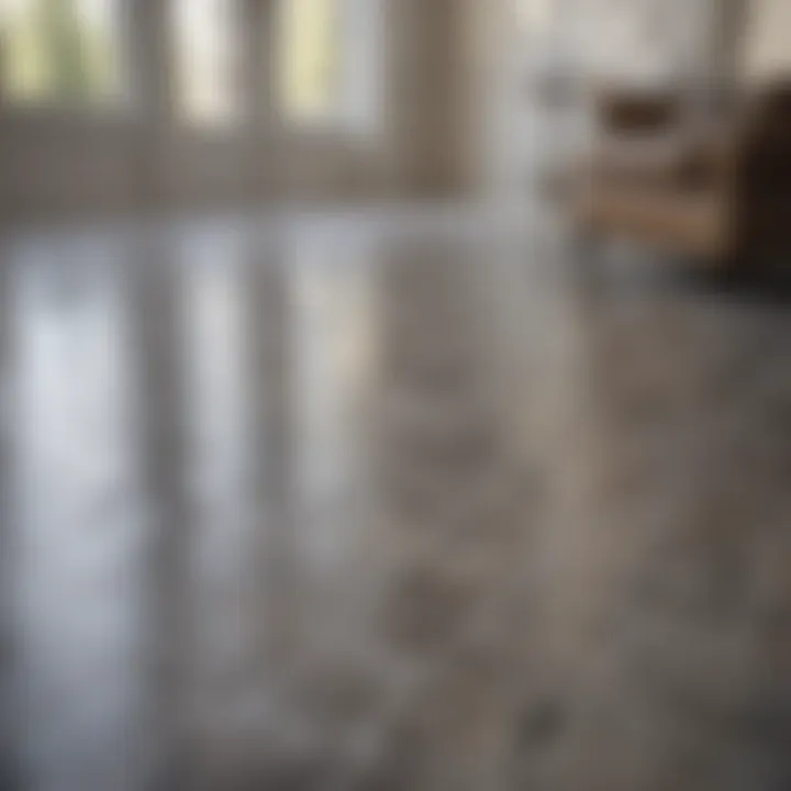 Pristine laminate tile floor showcasing shine and cleanliness