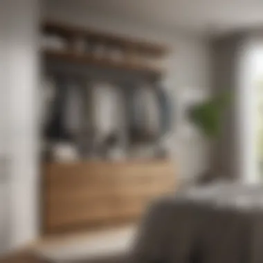 An organized bedroom featuring a tidy closet and clean linens