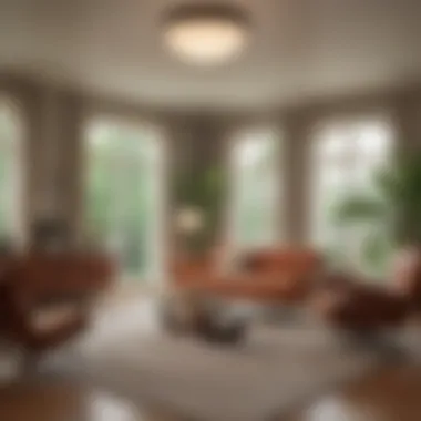 Timeless Elegance in Mid-Century Modern Living Room Elegant mid-century modern living room with iconic furniture