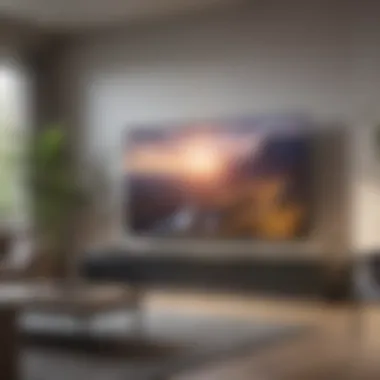 Dust-free Samsung Big Screen TV setup