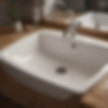 Clean bathroom sink after successful unclogging