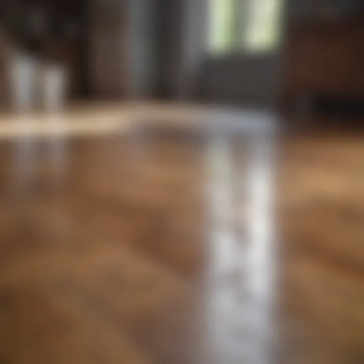 Various cleaning solutions for hardwood surfaces