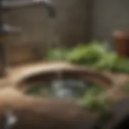 A collection of natural ingredients used for unclogging drains.