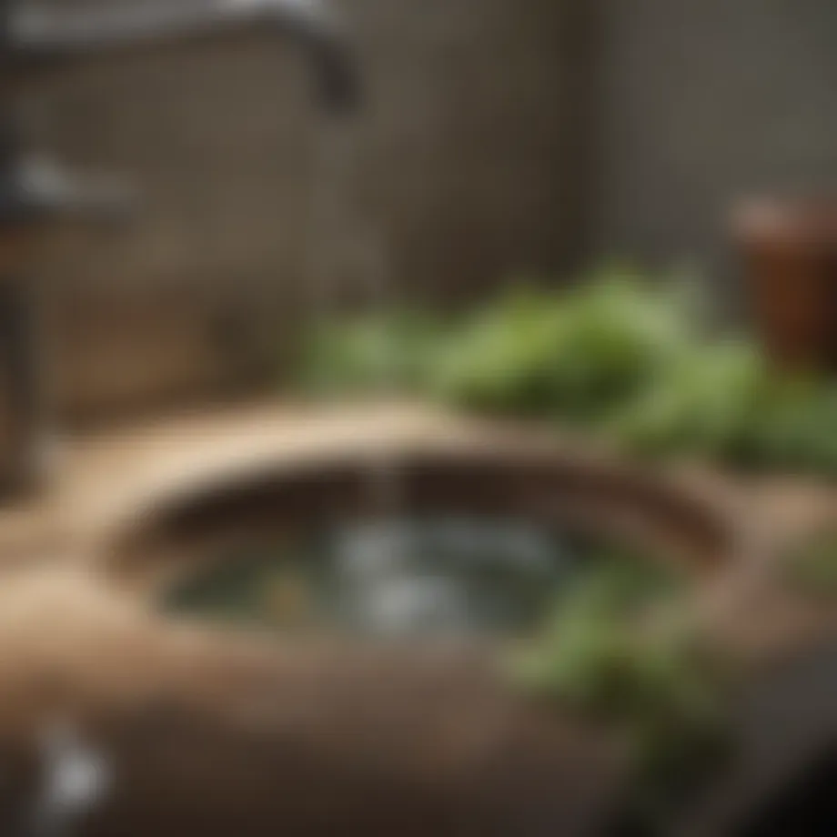 A collection of natural ingredients used for unclogging drains.