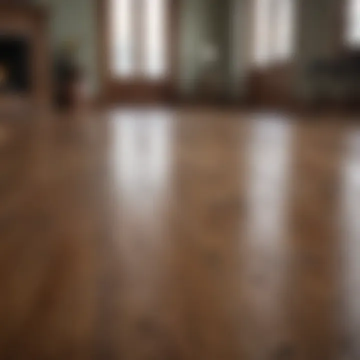 Visual representation of common cleaning mistakes with fake hardwood