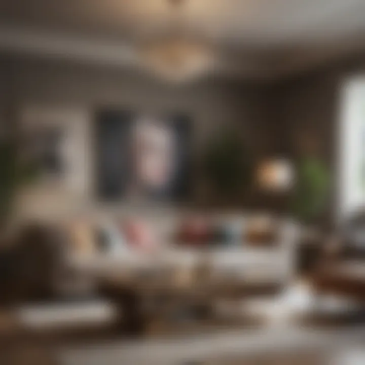 Thoughtfully chosen accessories that elevate the aesthetic of a living room.