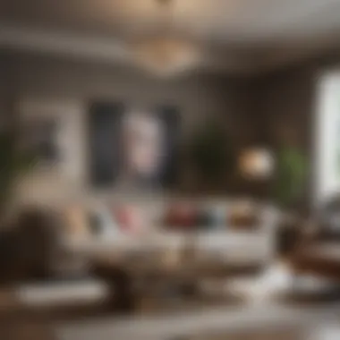 Chic Living Room Accessories Thoughtfully chosen accessories that elevate the aesthetic of a living room.