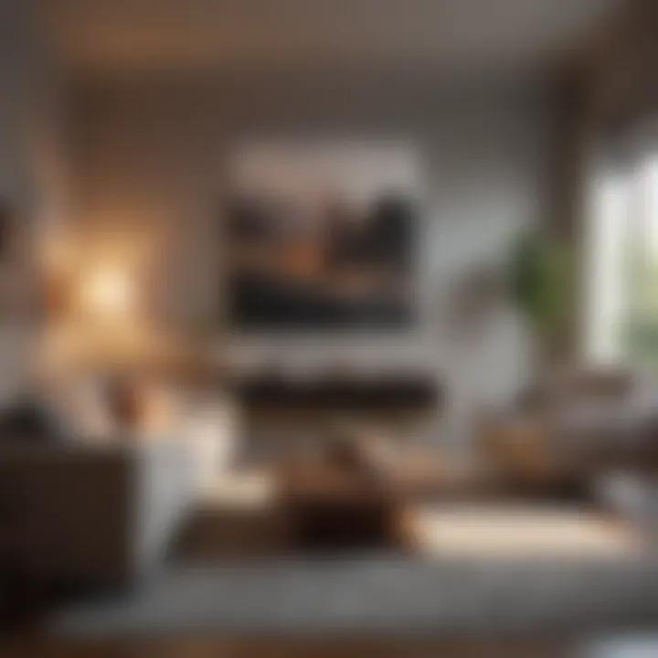 Well-placed lighting options enhancing the ambiance of a living room.