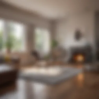 Interior of a well-maintained rental property