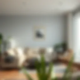 Cozy living room setup with essential furniture